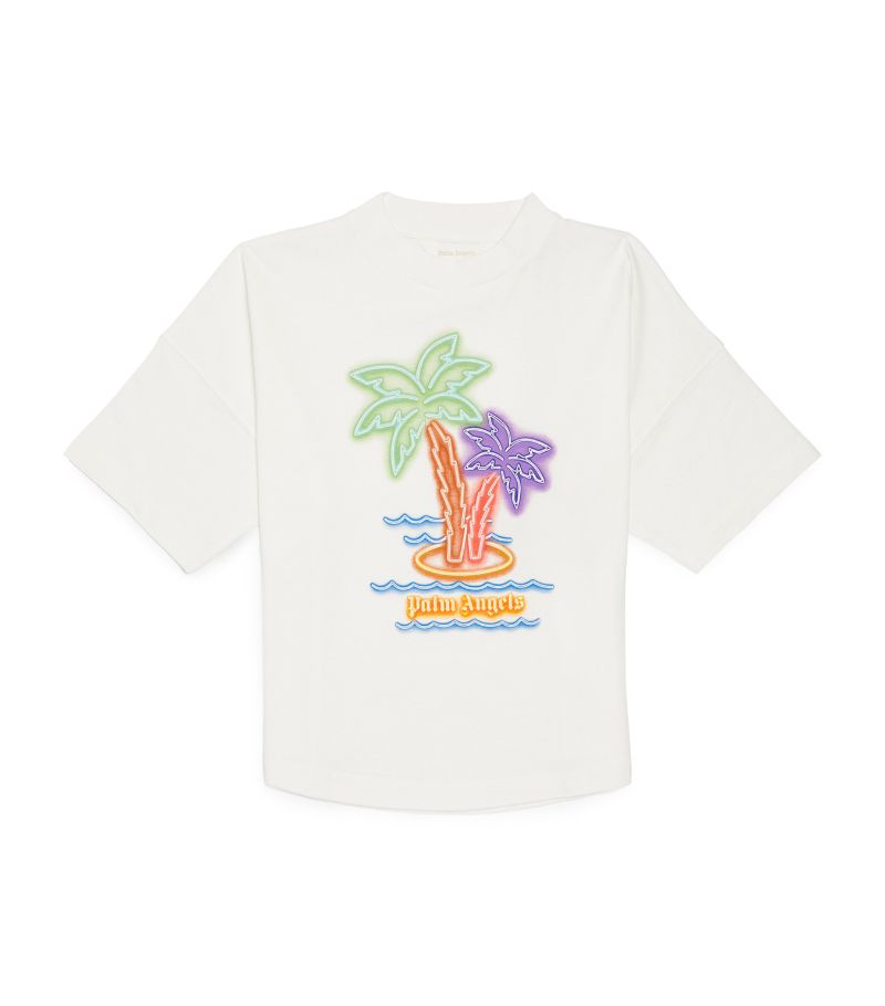 Palm Angels Kids Palm Angels Kids Cotton Palm Tree T-Shirt (4-12+ Years)