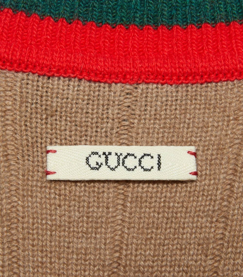 Gucci Gucci Web Stripe Cardigan