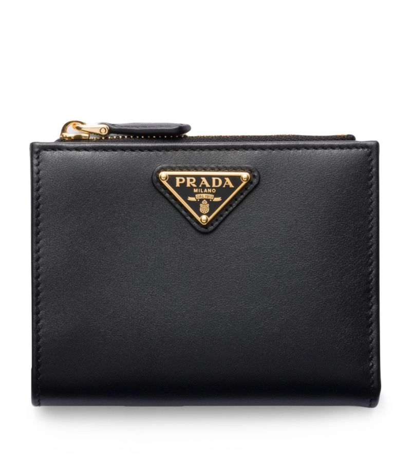 Prada Prada Small Leather Triangle Wallet