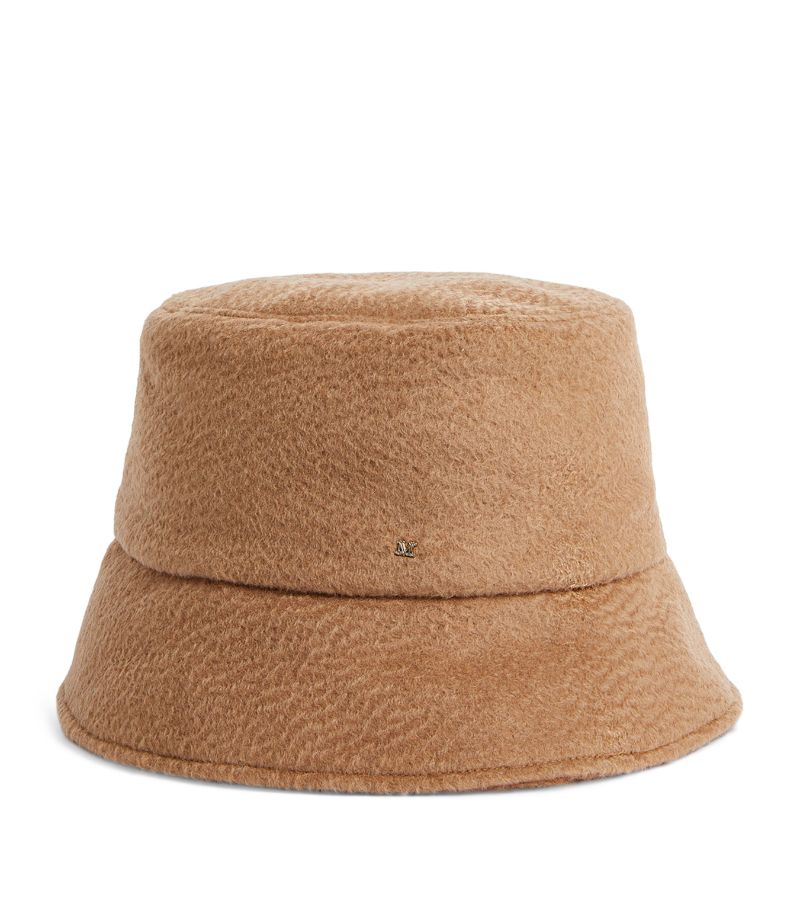 Max Mara Max Mara Cashmere-Camel-Silk Reversible Bucket Hat