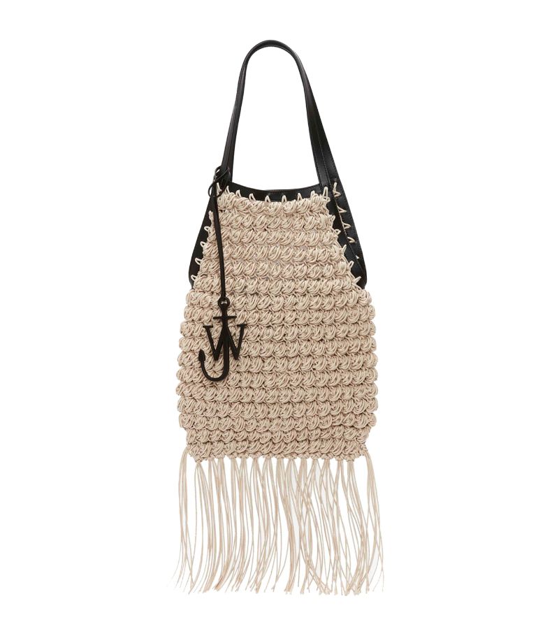 Jw Anderson Jw Anderson Fringed Popcorn Tote Bag