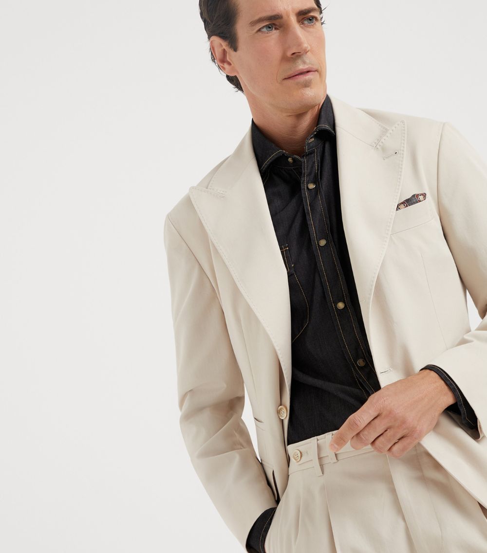 Brunello Cucinelli Brunello Cucinelli Cotton-Cashmere Suit Jacket