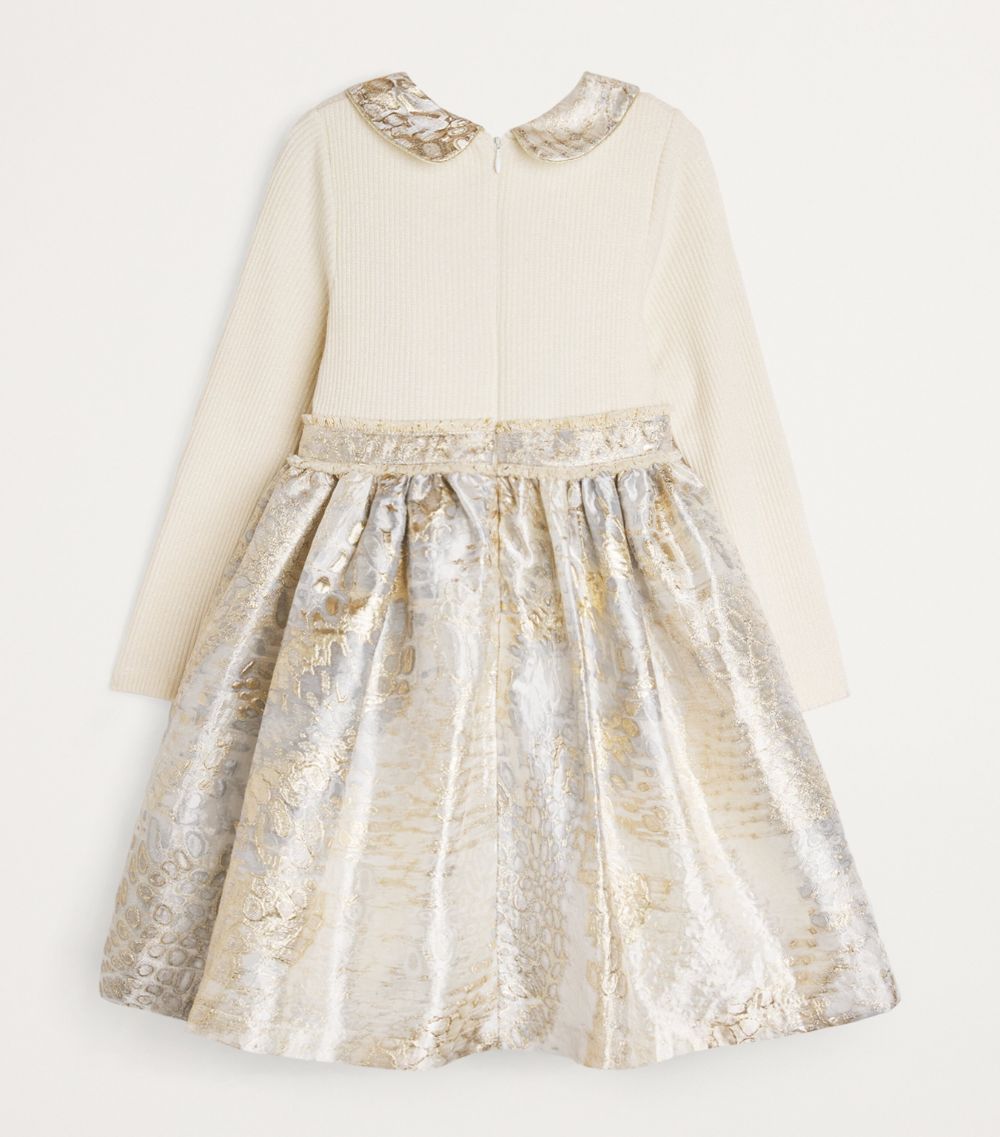 Patachou Patachou Jacquard Metallic Dress (3-12 Years)