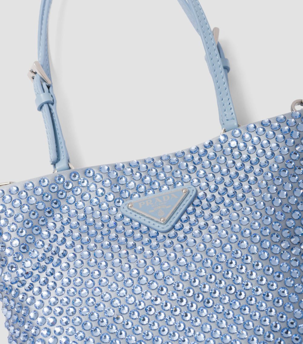 Prada Prada Crystal-Embellished Top-Handle Bag