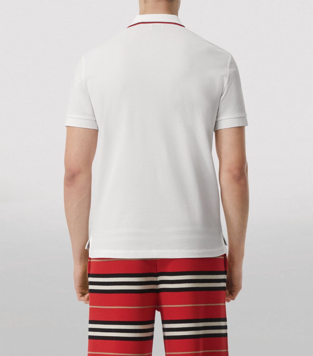 Burberry Burberry Icon Stripe Placket Cotton Piqué Polo Shirt