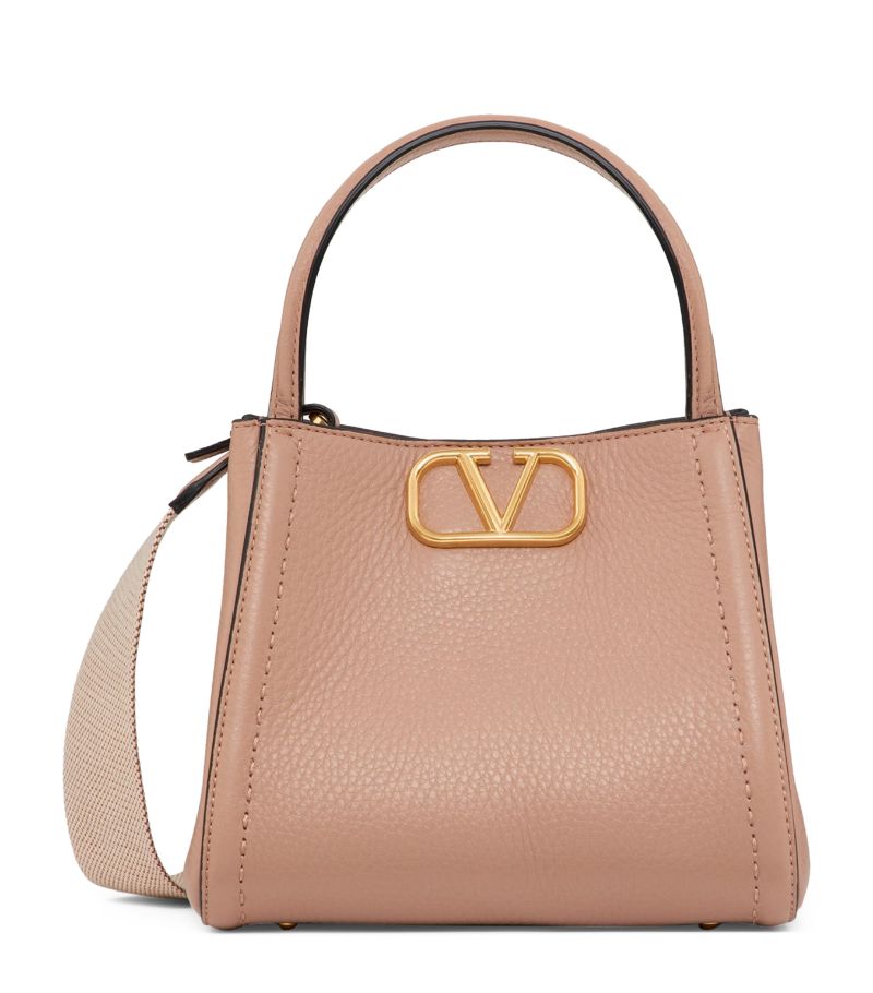 VALENTINO GARAVANI Valentino Garavani Small Leather Alltime Top-Handle Bag