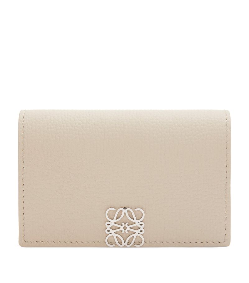 Loewe Loewe Leather Anagram Business Card Holder