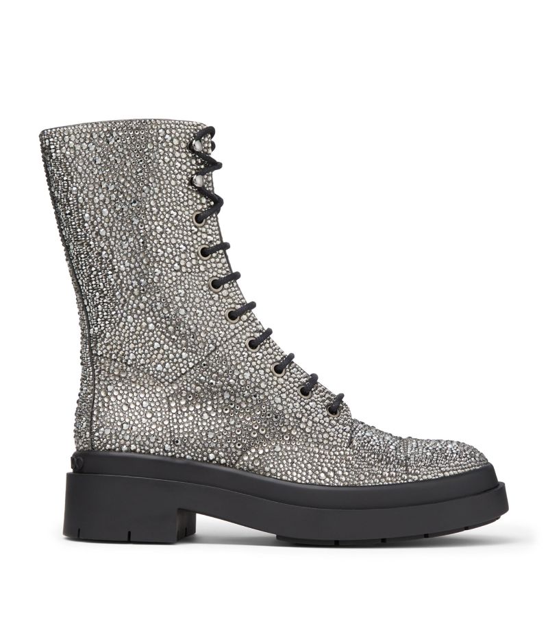 Jimmy Choo Jimmy Choo Nari Embellished Laced Boots