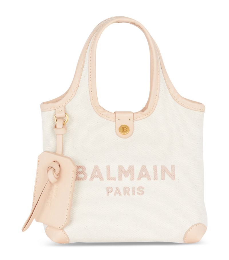 Balmain Balmain Canvas B-Army Grocery Tote Bag