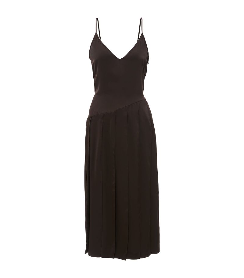 Jw Anderson Jw Anderson Satin Panelled Midi Dress