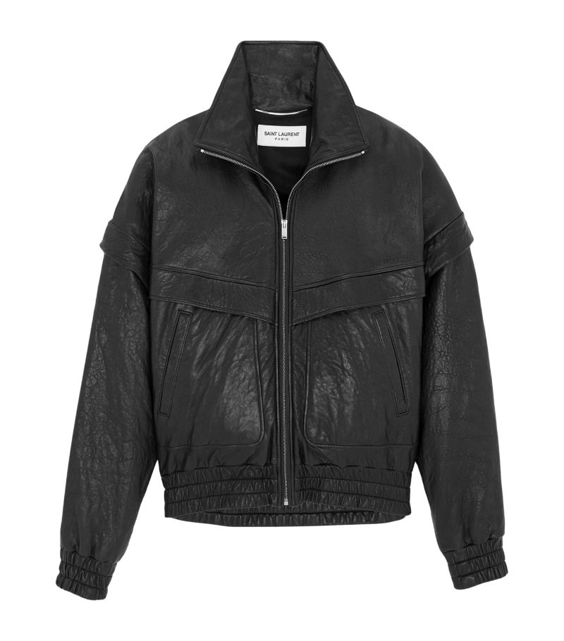 Saint Laurent Saint Laurent Leather Bomber Jacket