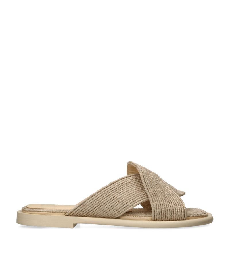 Loewe Loewe Embroidered Rope Petal Sandals