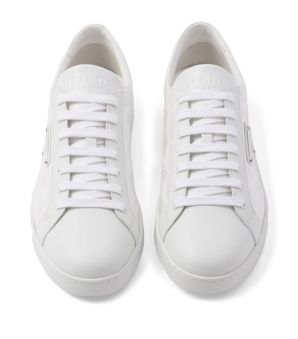 Prada Prada Leather and Re-Nylon Sneakers