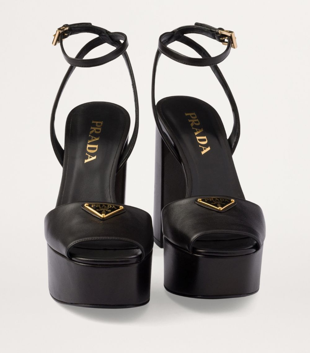 Prada Prada Nappa Leather Platform Sandals 115