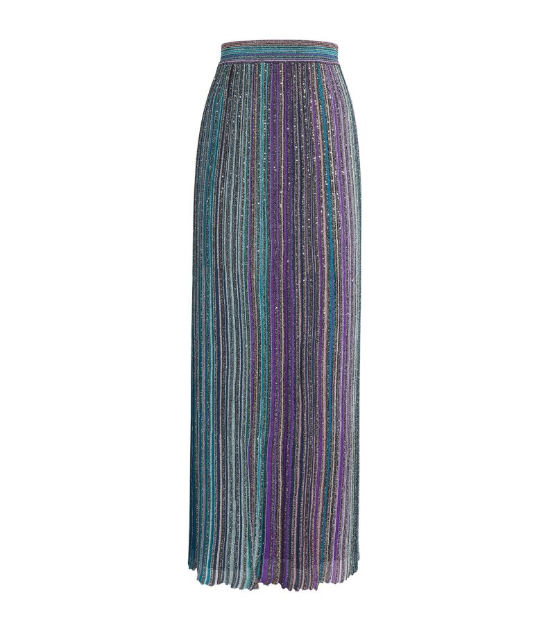 Missoni Missoni Embellished Pleated Maxi Skirt