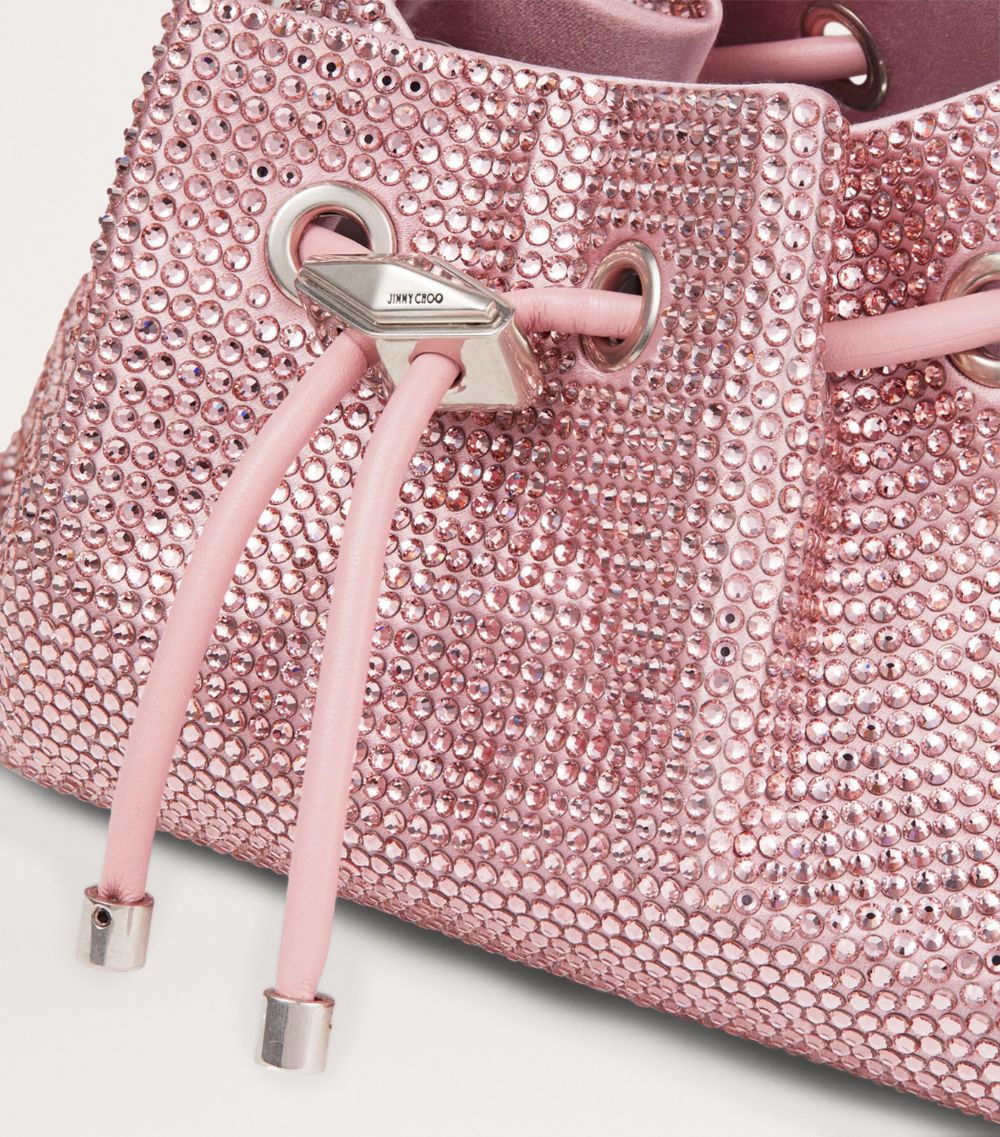 Jimmy Choo Jimmy Choo Bon Bon Crystal-Embellished Bucket Bag