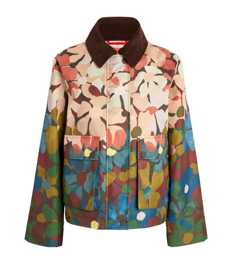 Max & Co. Max & Co. Gabardine Printed Field Jacket