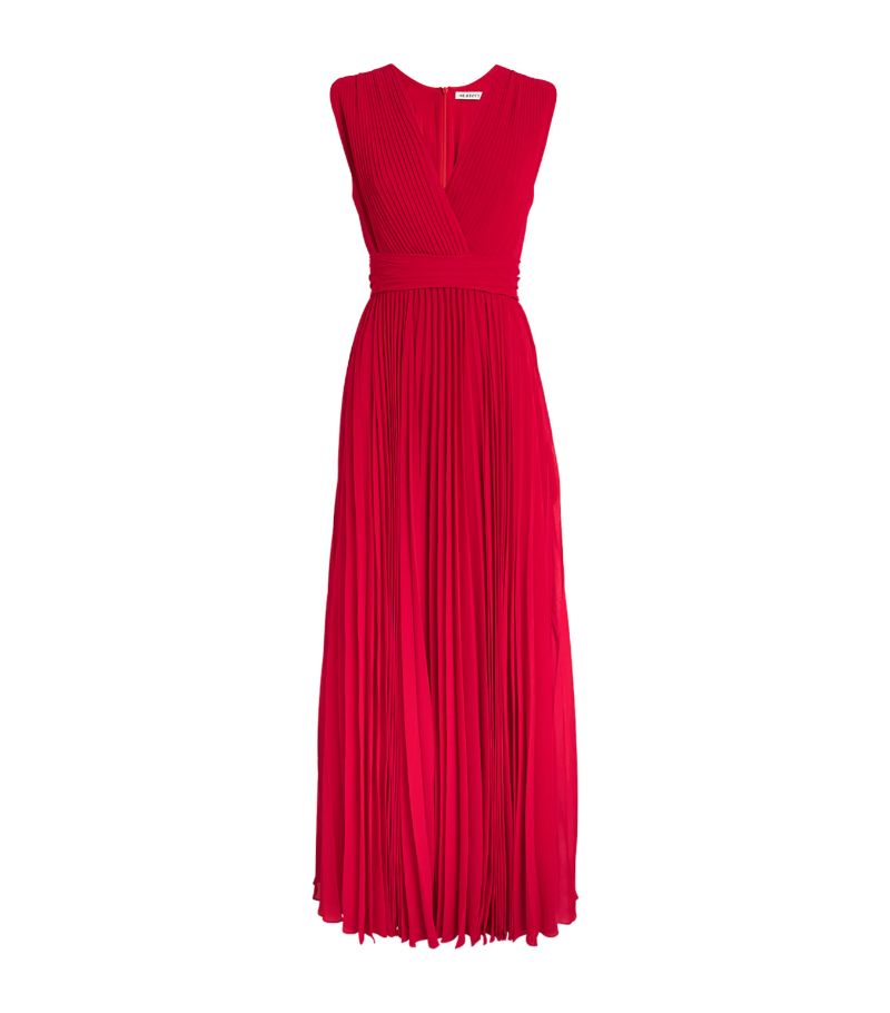 E.Stott E. Stott Pleated Flora Maxi Dress