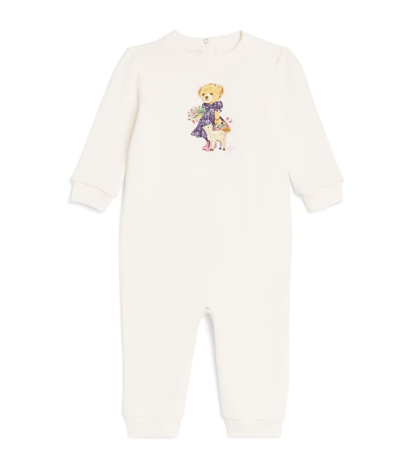 Polo Ralph Lauren Polo Ralph Lauren Kids Cotton-Blend Bear Playsuit (3-9 Months)