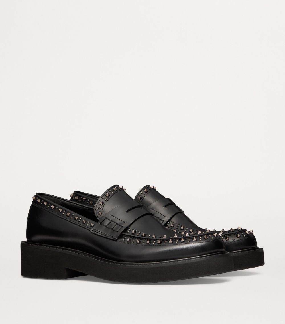 VALENTINO GARAVANI Valentino Garavani Leather Rockstud Gentleglam Loafers