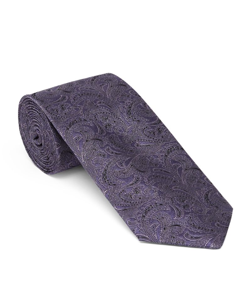 Brunello Cucinelli Brunello Cucinelli Silk Jacquard Paisley Tie