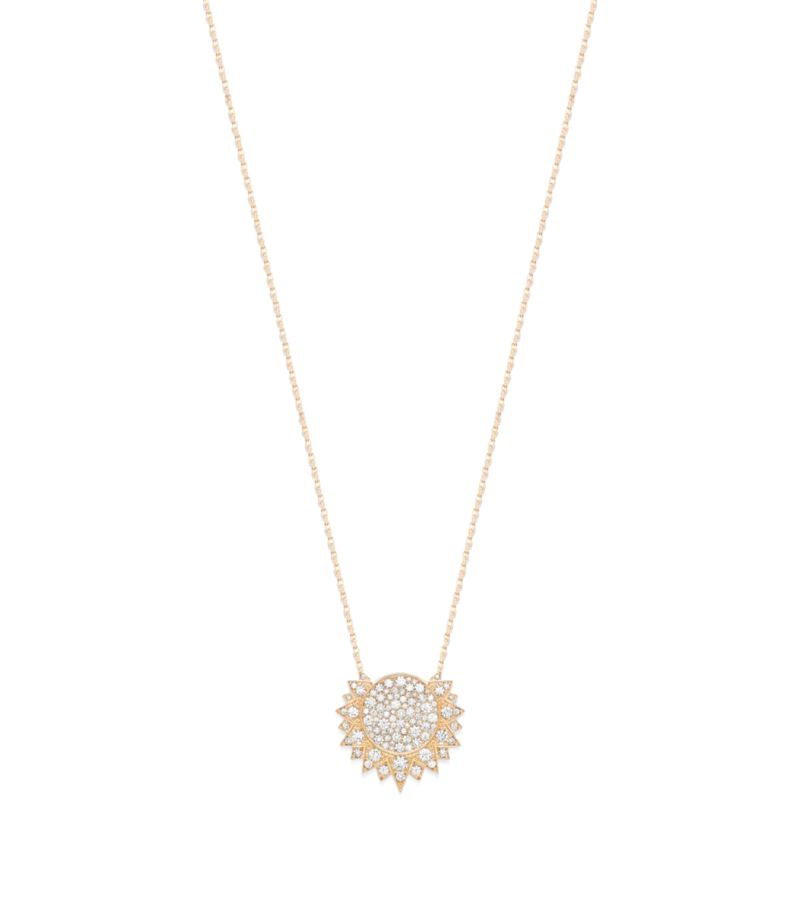 Piaget Piaget Rose Gold And Diamond Sunlight Pendant Necklace