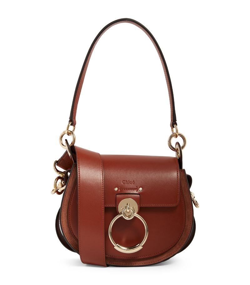 Chloé Chloé Small Leather Tess Saddle Bag