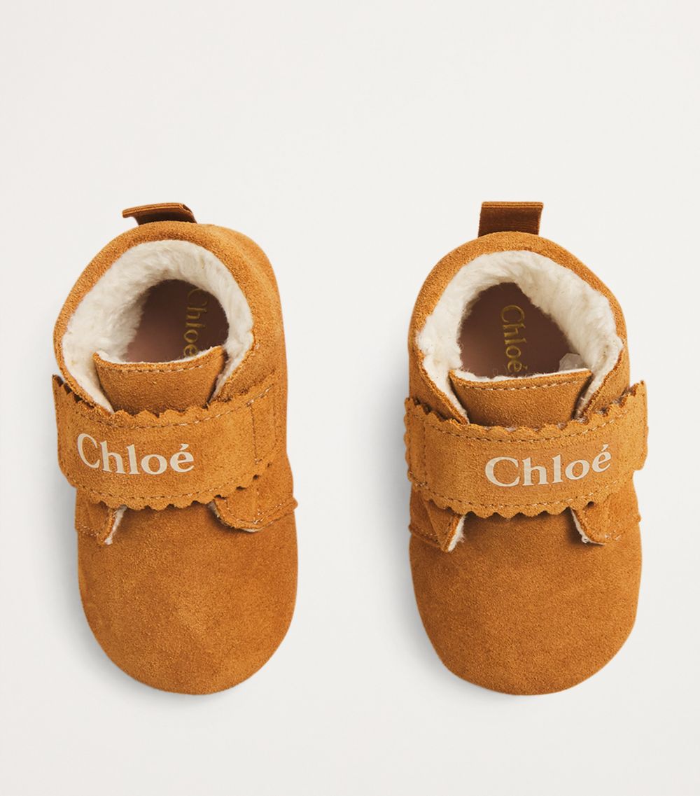 Chloé Kids Chloé Kids Suede Slippers