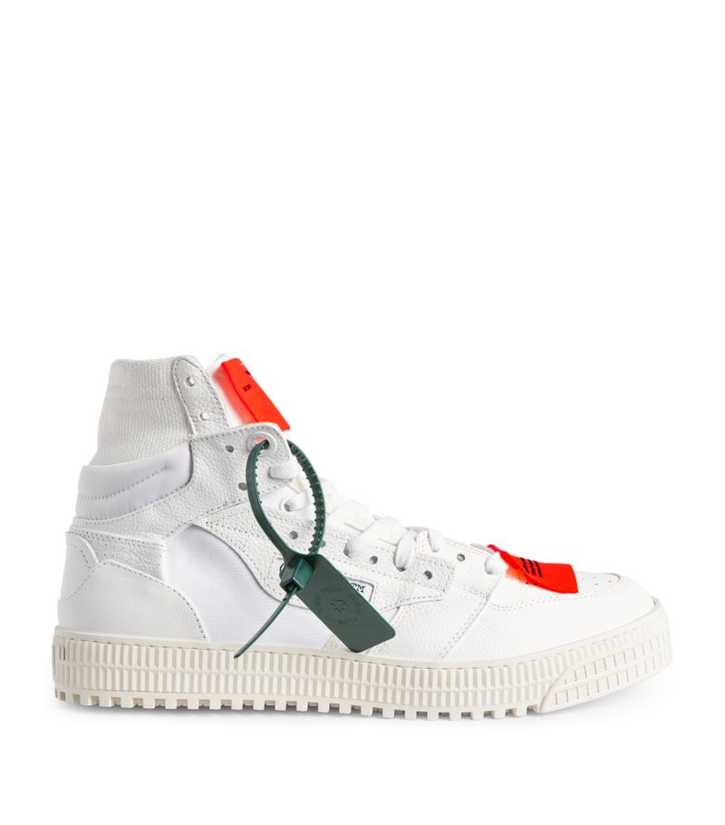 OFF-WHITE Off-White Leather 3.0 Off Court High-Top Sneakers