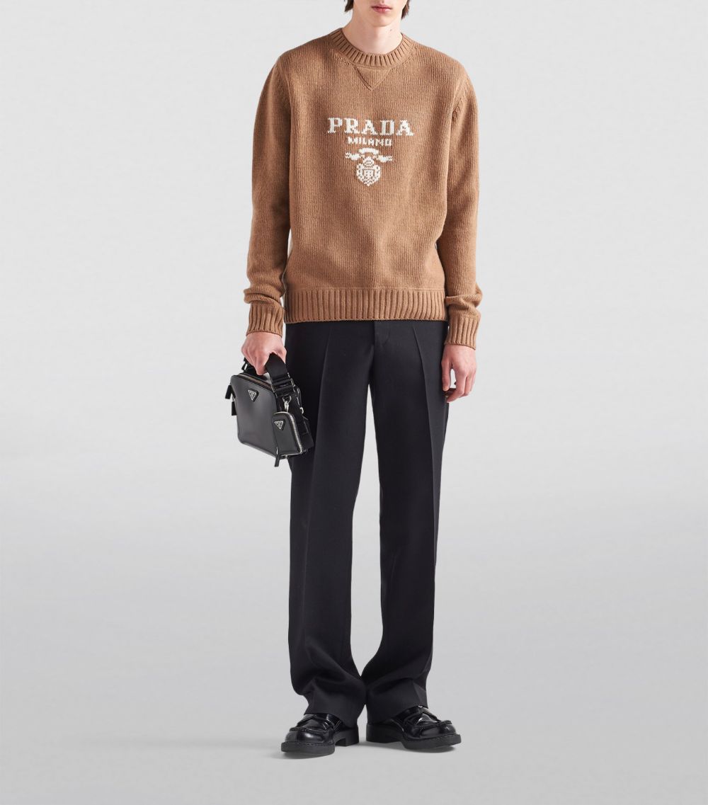 Prada Prada Wool-Cashmere Logo Sweater