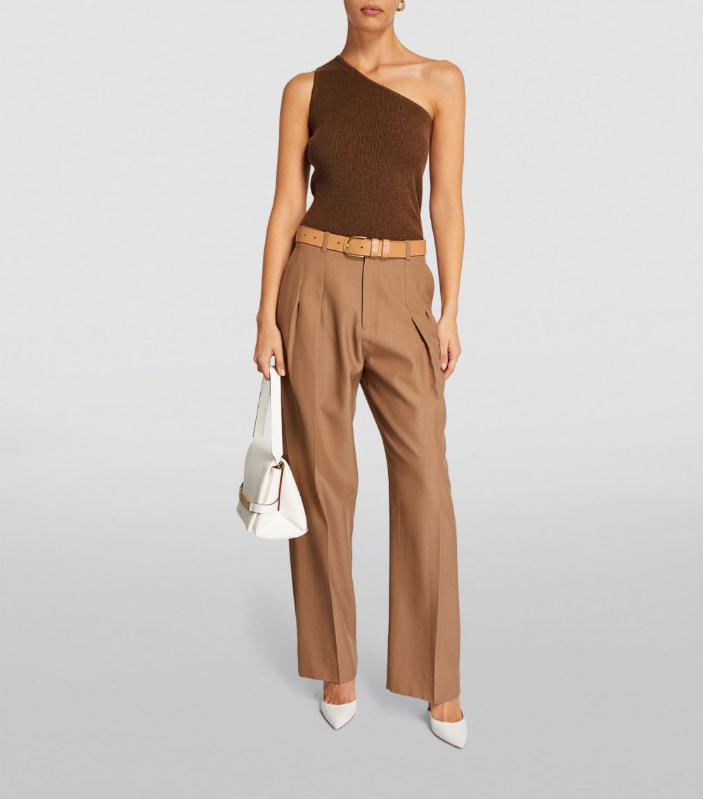 Max Mara Max Mara Wool-Cashmere One-Shoulder Tank Top