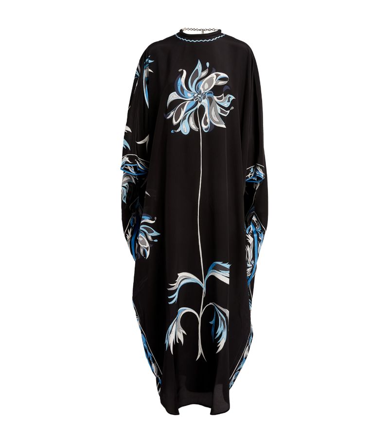 Emilio Pucci Pucci Silk Dalia Print Kaftan