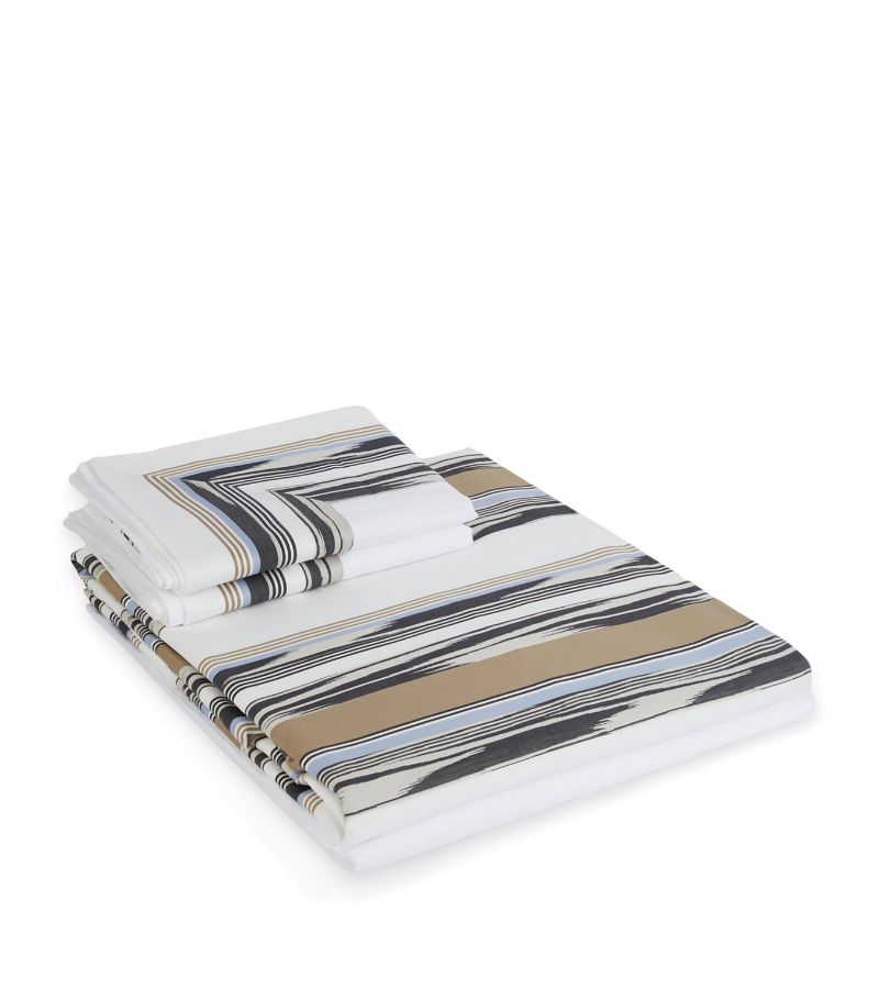 Missoni Home Missoni Home Striped Flame Super King Duvet Cover And Pillowcase Set (220Cm X 260Cm)