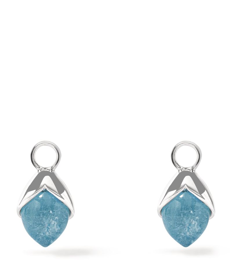 Annoushka Annoushka White Gold And Aquamarine Earring Drops