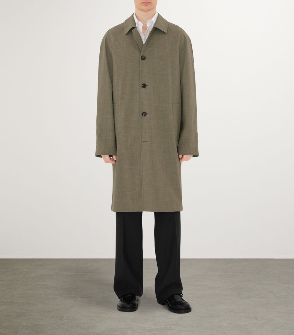 Burberry Burberry Stretch-Wool Car Coat