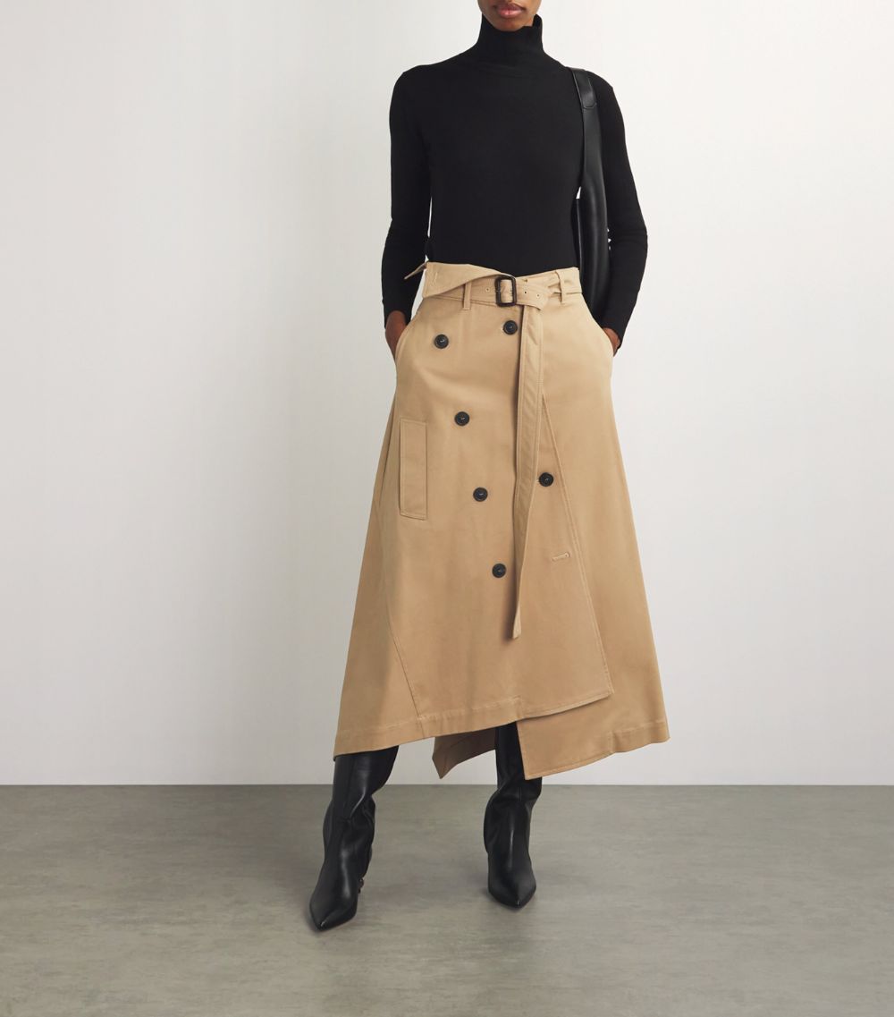 Weekend Max Mara Weekend Max Mara Asymmetric Trench Midi Skirt