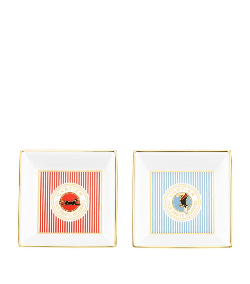 Cartier Cartier Small Cartier Characters Trinket Trays (Set Of 2)