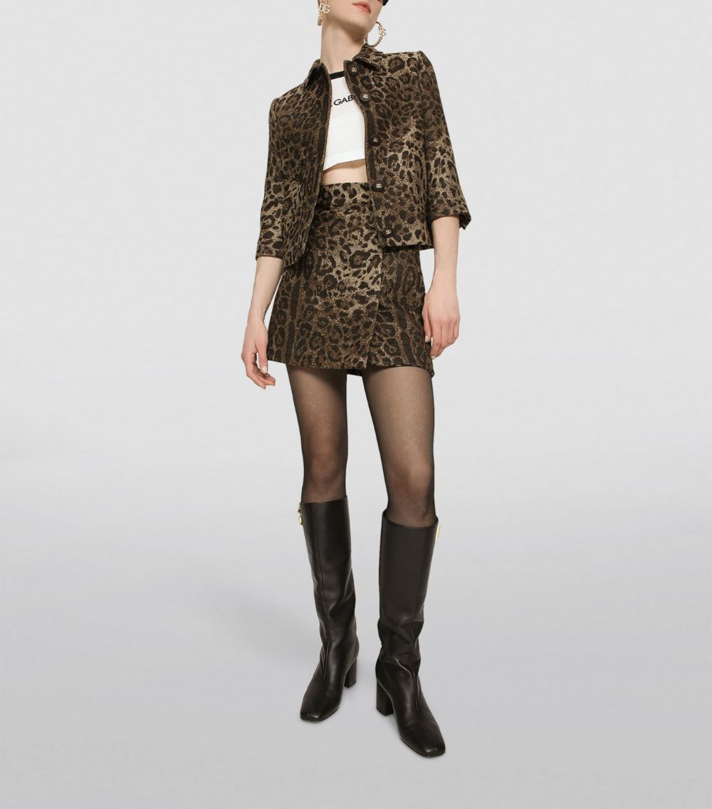 Dolce & Gabbana Dolce & Gabbana Leopard Print Mini Skirt