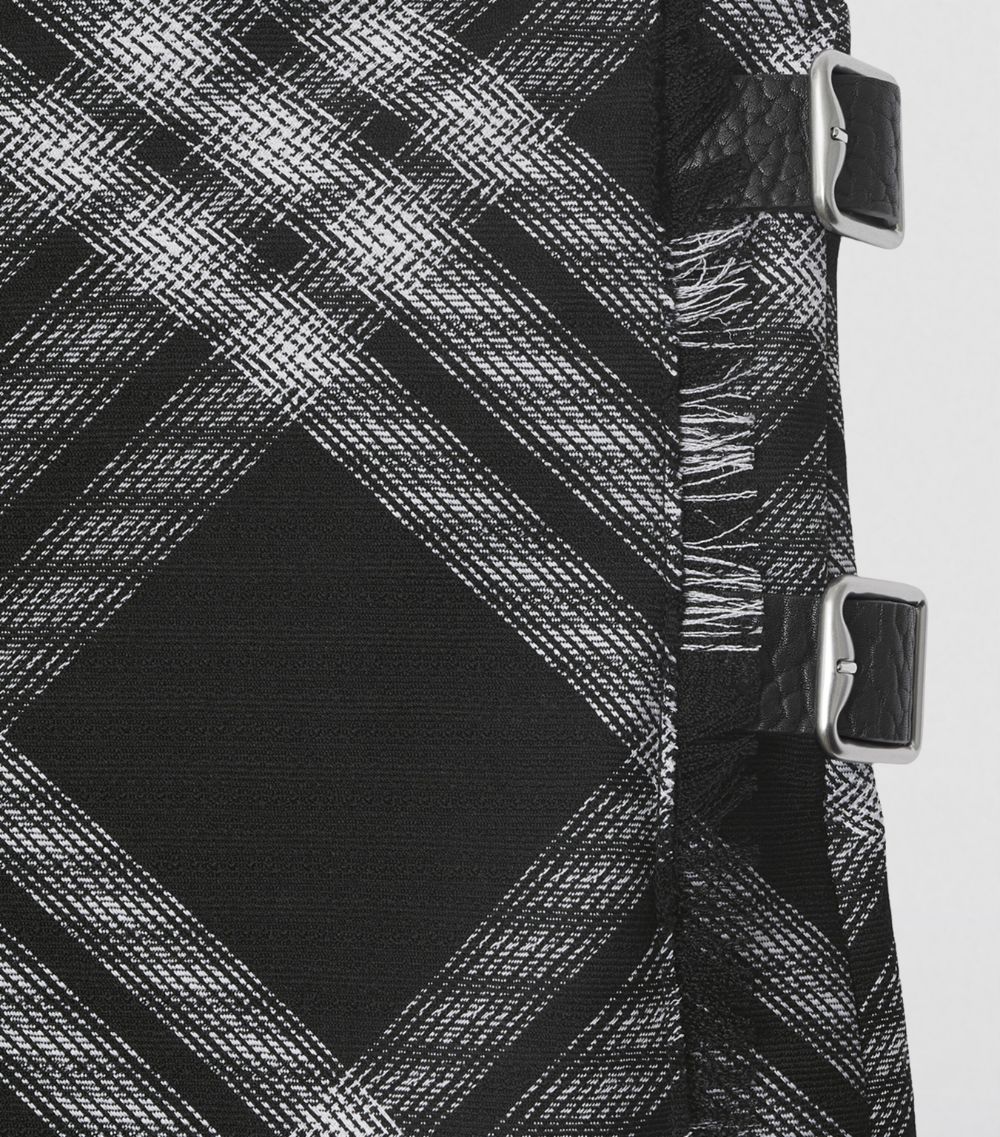 Burberry Burberry Check Wrap Mini Dress