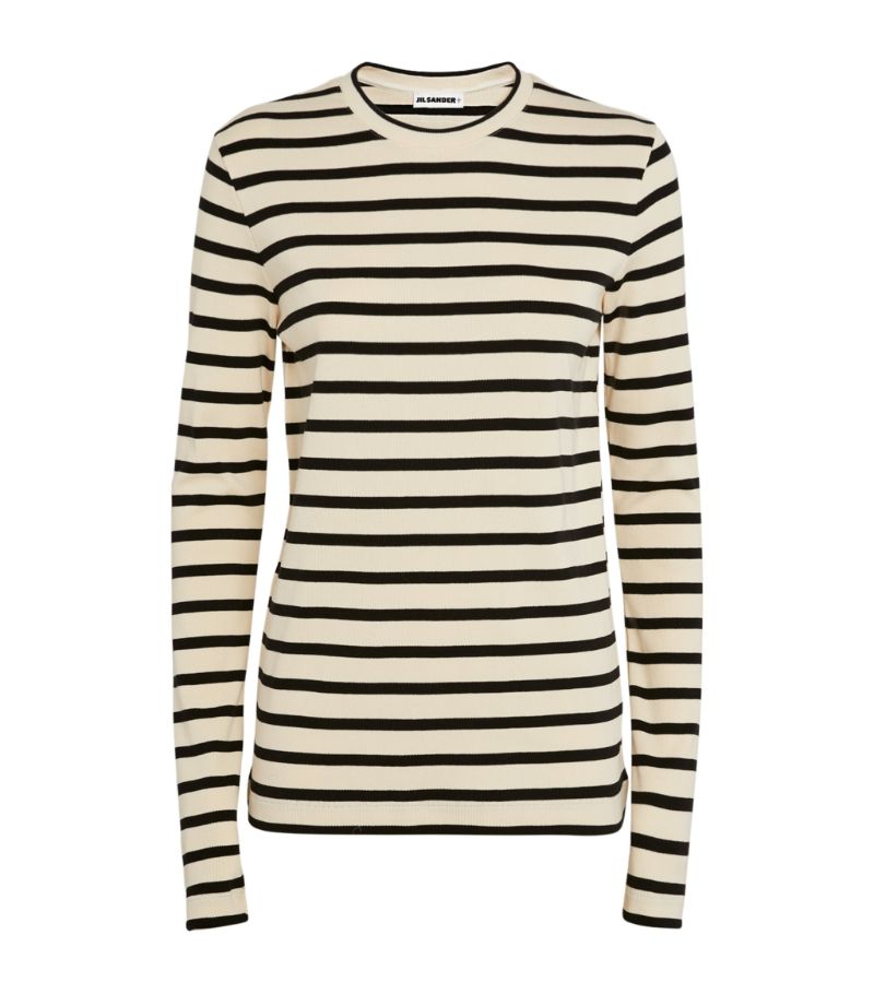 Jil Sander Jil Sander Striped Long-Sleeved T-Shirt