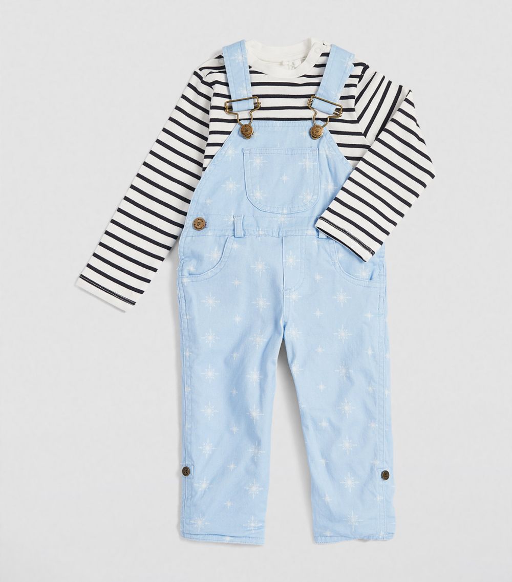 Dotty Dungarees Dotty Dungarees Snowflake Dungarees (6-24 Months)