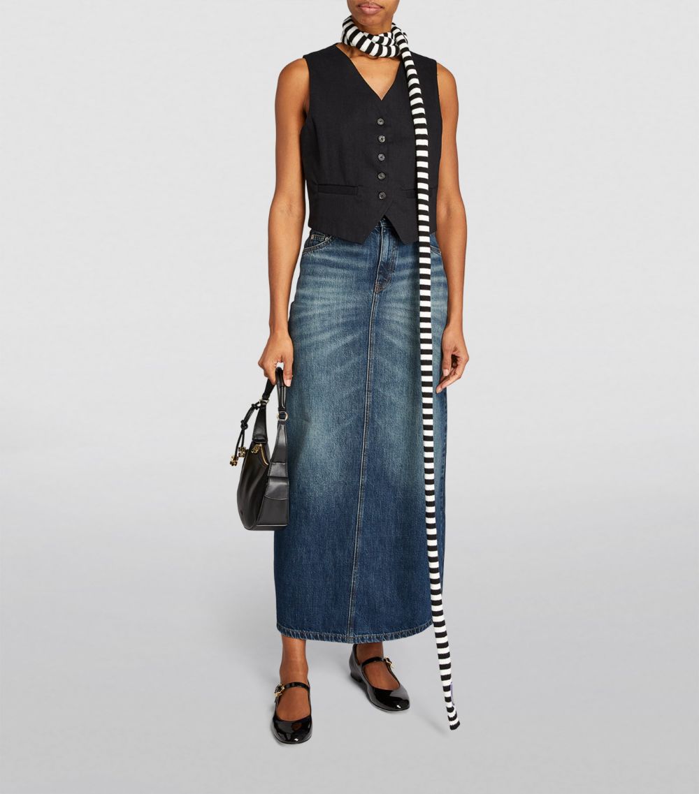 Max & Co. Max & Co. X Looney Tunes Denim Maxi Skirt