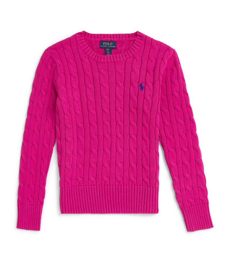 Ralph Lauren Kids Ralph Lauren Kids Cable-Knit Polo Pony Sweater (6-14 Years)