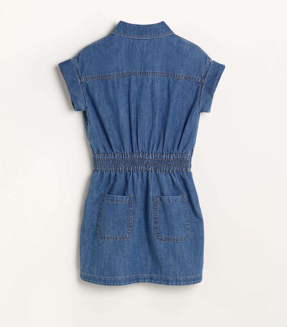 Brunello Cucinelli Kids Brunello Cucinelli Kids Denim Monili-Trim Dress (4-12+ Years)