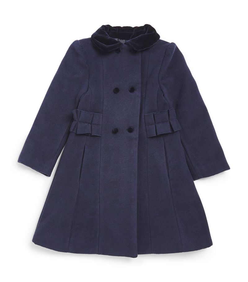 Patachou Patachou Velvet-Trim Pea Coat (3-12 Years)