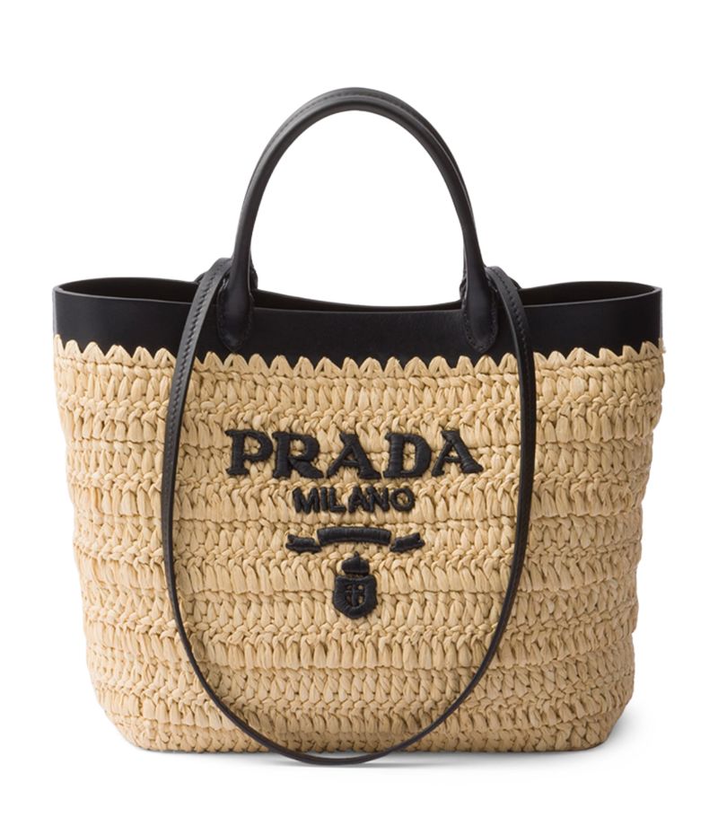 Prada Prada Small Woven Tote Bag