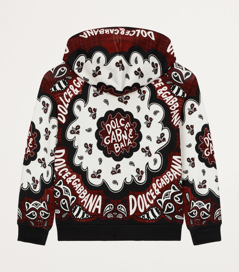 Dolce & Gabbana Dolce & Gabbana Kids Cotton Logo Print Hoodie (8-12 Years)