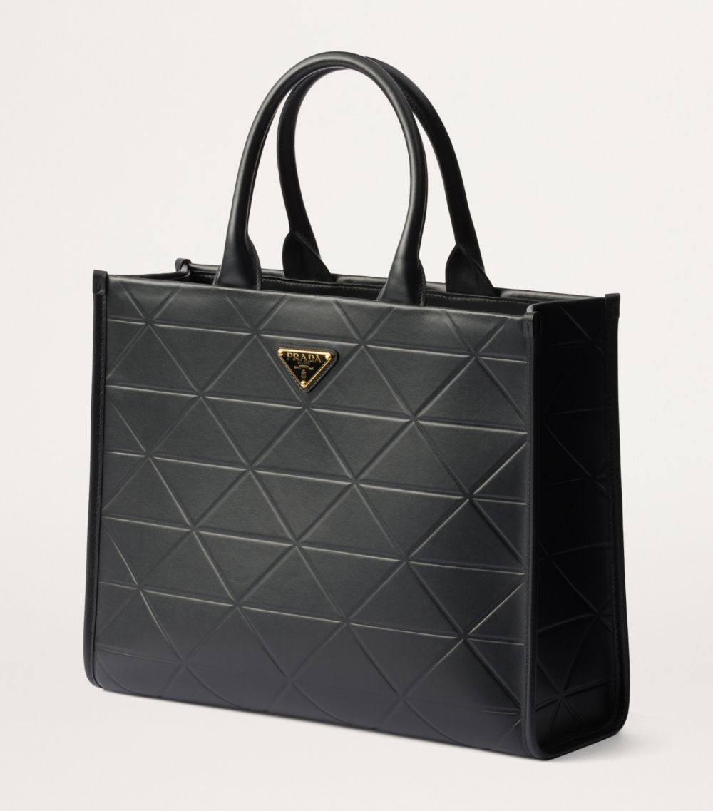 Prada Prada Large Leather Symbole Tote Bag