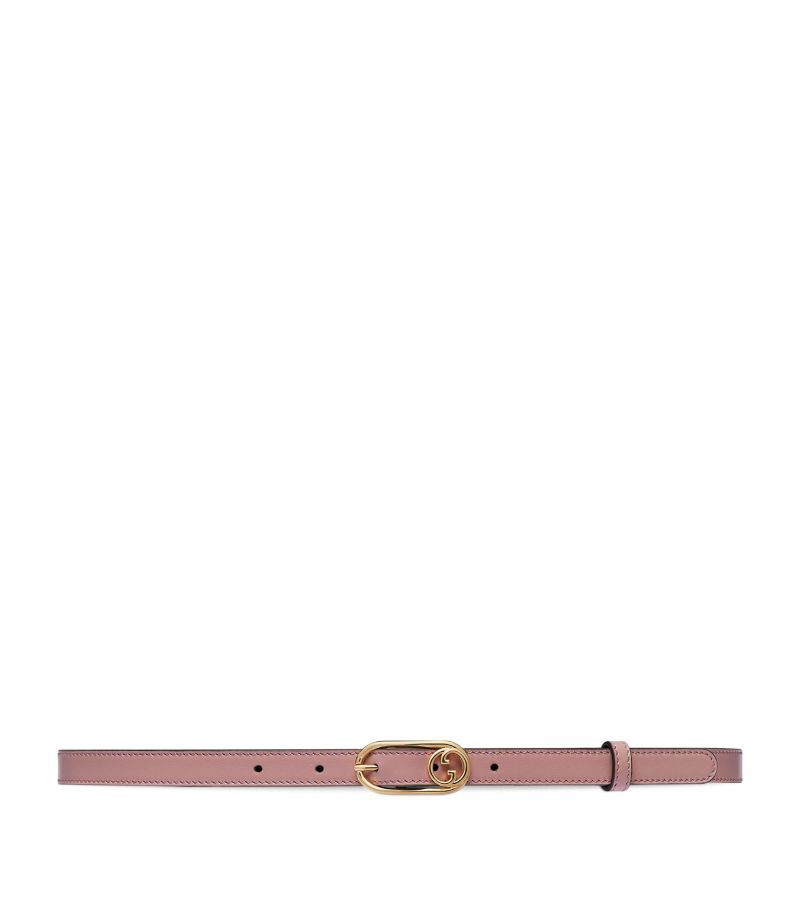 Gucci Gucci Leather Interlocking G Belt