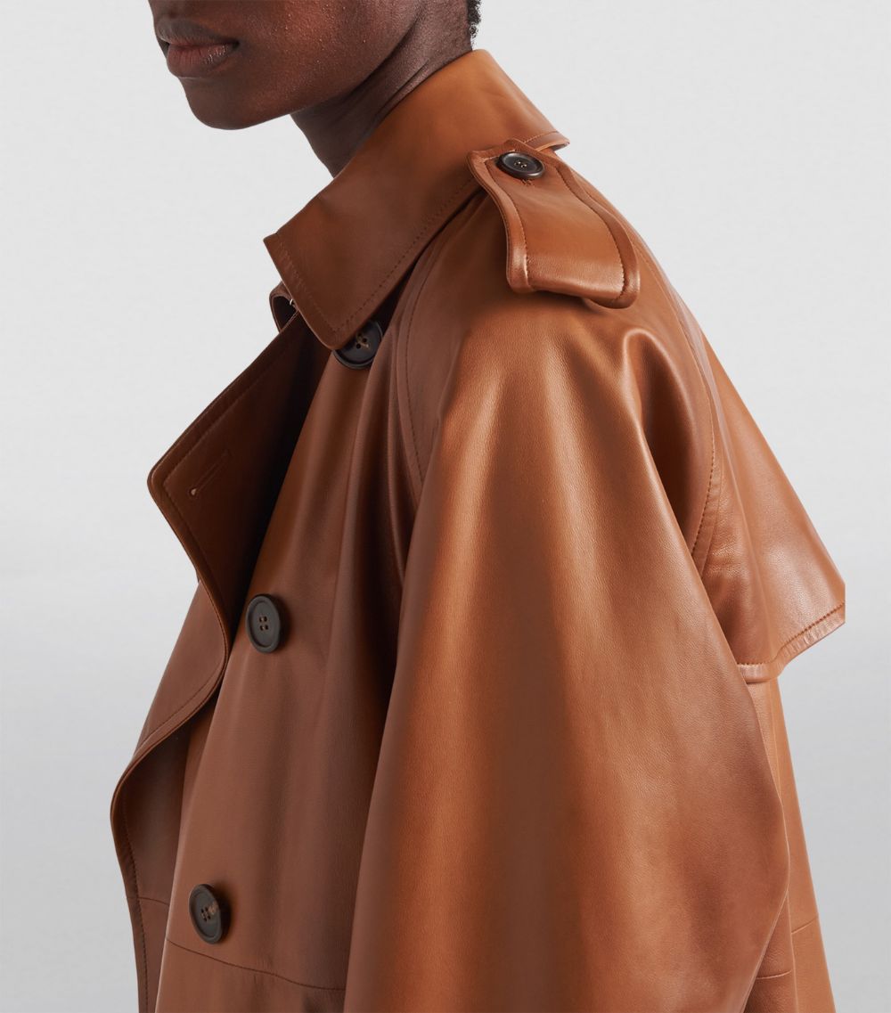 Prada Prada Nappa Leather Trench Coat